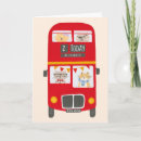 Search for bus birthday cards Red