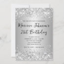 Search for grey ombre invitations Silver glitter