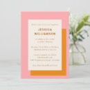 Search for orange rsvp invitations Pink and orange