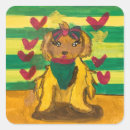 Search for square art stickers Dog