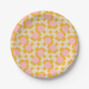 Search for mid century modern patterns paper plates Flower
