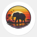 Search for elephant silhouette stickers African safari