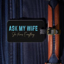 Search for funny luggage tags Saying