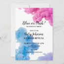 Search for blue smoke invitations Boy or girl