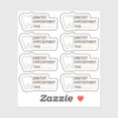 Search for appointment reminder stickers Teeth