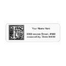Search for monogram f return address labels Letter