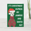 Search for alpaca christmas cards Llama