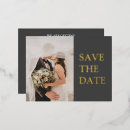 Search for gold foil save the date postcards Bold