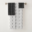 Search for black and white designs bath towels Geometric