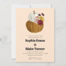 Search for white pumpkin wedding invitations Rustic