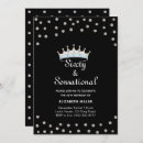 Search for diamond 60th birthday invitations Black