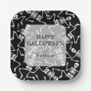 Search for halloween skeleton plates Skull