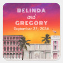 Search for colorful sunset stickers Palm trees