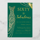 Search for emerald 60th birthday invitations Gold