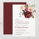 Search for blush and burgundy wedding invitations Watercolor