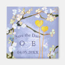 Search for save the date monogram magnets Blue