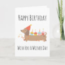 Search for wiener dog birthday cards Funny
