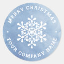 Search for snowflake thank you stickers Blue and white