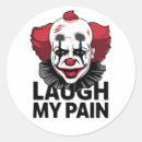 Search for clowns stickers Sad clown