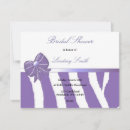 Search for zebra bridal shower invitations Purple