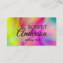 Search for holographic business cards Elegant makeup artist