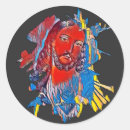 Search for jesus christ face stickers Religious