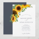 Search for simple sunflower wedding invitations Floral