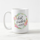 Search for best teacher ever mugs Floral