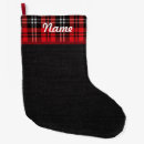 Search for burlap christmas stockings Red