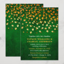 Search for green leaves wedding invitations Green and gold