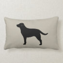 Search for black labrador cushions Silhouette