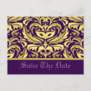 Search for scroll save the date postcards Purple