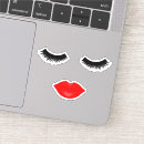Search for lips and lashes stickers Makeup