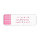 Search for gingham labels Pink