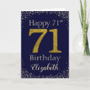 Search for 71st birthday cards Gold