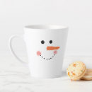 Search for cute snowman face mugs White