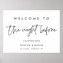 Search for the night before wedding signs Minimalist