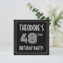Search for 48th birthday invitations Elegant