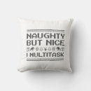 Search for naughty or nice cushions Funny