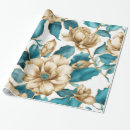 Search for teal and gold wrapping paper Stylish