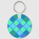 Search for blue pattern key rings Chequered