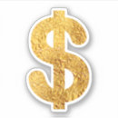 Search for gold dollar sign stickers Currency
