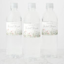 Search for bridal shower water bottle labels Wildflower