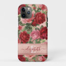 Search for red rose cases Old fashioned floral
