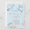 Search for baby is brewing tea invitations Floral tea party