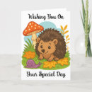 Search for hedgehog birthday cards Adorable