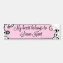 Search for romance bumper stickers Pink