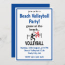 Search for volleyball party invitations Summer