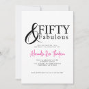 Search for fifty and fabulous birthday invitations 50 year old
