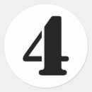 Search for number four stickers Alphabet